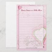 Artsy Heart Stationery Briefpapier (Voorkant / Achterkant)