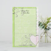 Artsy Heart Stationery Briefpapier (Staand voorkant)