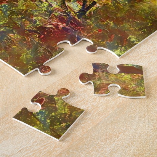 Artsy Herfst Forest Path Puzzle Legpuzzel (Zijkant)