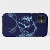 Artsy Horse Head Sketch Case-Mate iPhone Case (Achterkant (horizontaal))