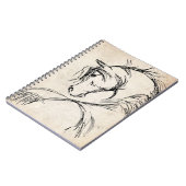 Artsy Horse Head Sketch Notitieboek (Linkerzijde)
