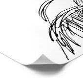 Artsy Horse Head Sketch Poster (Hoek)