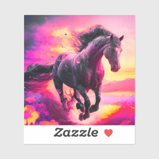Artsy Horse Sticker (Vel)