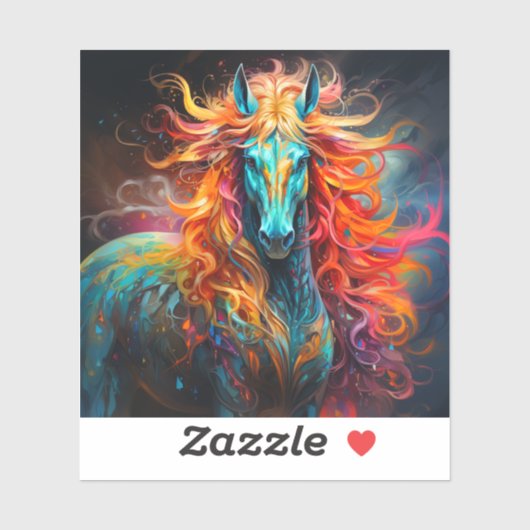 Artsy Horse Sticker (Vel)