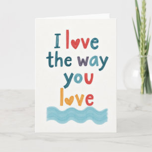 Artsy I Love You Berichtkaart Kaart