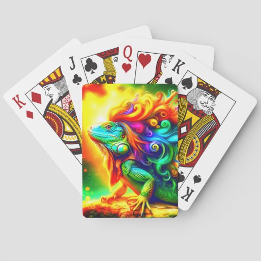 Artsy Iguana Pokerkaarten (Achterkant)