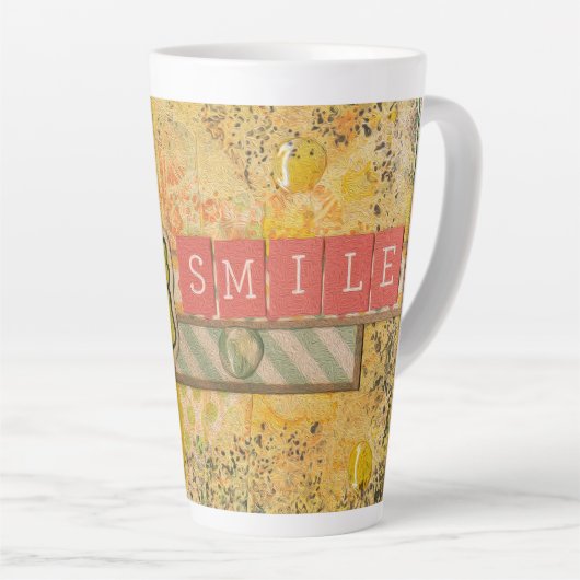 Artsy & Inspirerende Bloem Latte Mok (Rechterhoek)