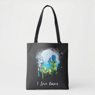 *~* Artsy ITALIA CAPRI Island Italiaans Tote Bag