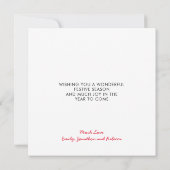 Artsy Kerstboom Hedendaagse stijl Feestdagenkaart (Achterkant)