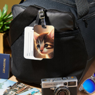 Artsy Kitten Bagagelabel