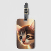 Artsy Kitten Bagagelabel (Voorkant (verticaal))