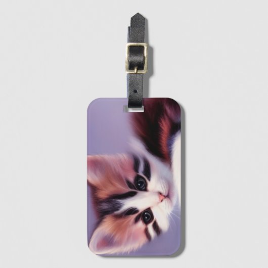 Artsy Kitten Bagagelabel (Voorkant (verticaal))