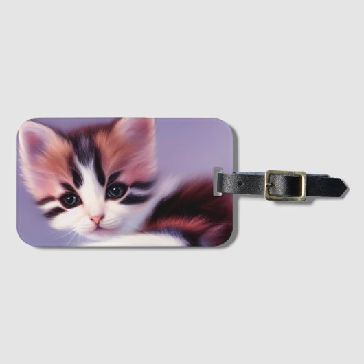 Artsy Kitten Bagagelabel (Voorkant (horizontaal))