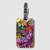 Artsy Kitty Cat Bagagelabel (Voorkant (verticaal))