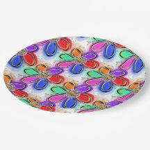 Artsy Kleurrijke Waterverf Bloemen