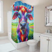 Artsy Koe Douchegordijn (In situ)
