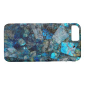Artsy Labradorite Abstracte Pareltjes iPhone 7 Hoe Case-Mate iPhone Case (Achterkant (Horizontaal))