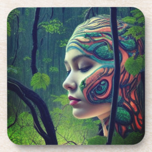 Artsy Lady Bier Onderzetter