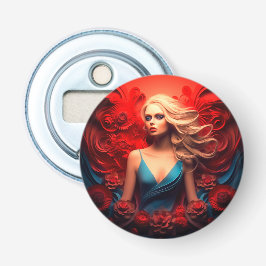 Artsy Lady Button Flesopener