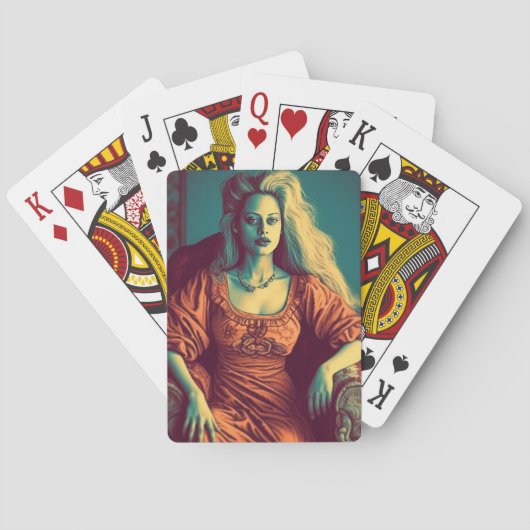 Artsy Lady Pokerkaarten (Achterkant)
