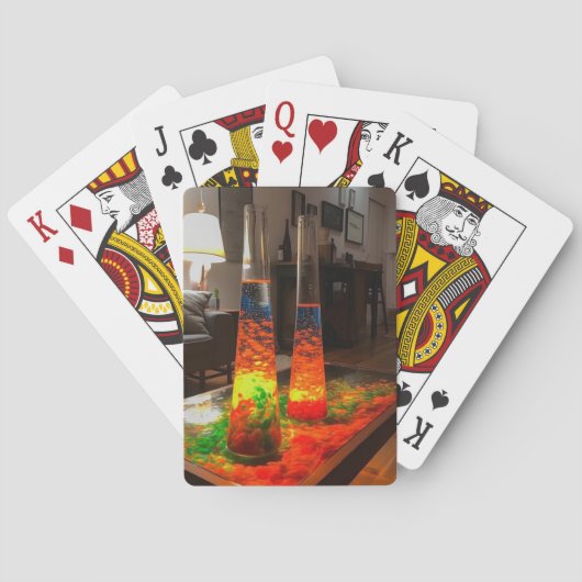 Artsy Lava Lamps Pokerkaarten (Achterkant)
