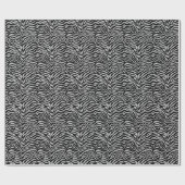 Artsy Light Grey Black Funky Zebra Print Patroon Cadeaupapier (Vlak)