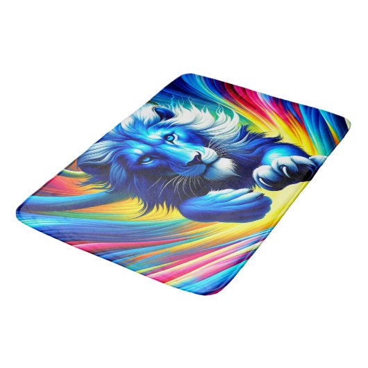 Artsy Lion Badmat (Gekanteld)