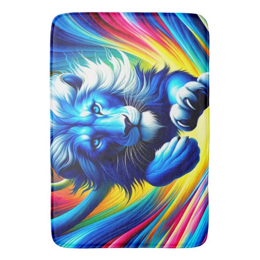 Artsy Lion Badmat (Voorkant Verticaal)