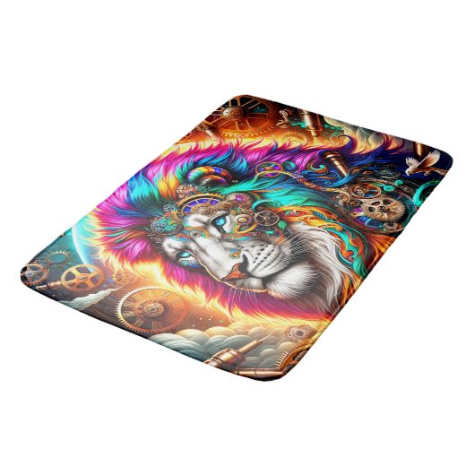 Artsy Lion Badmat (Gekanteld)