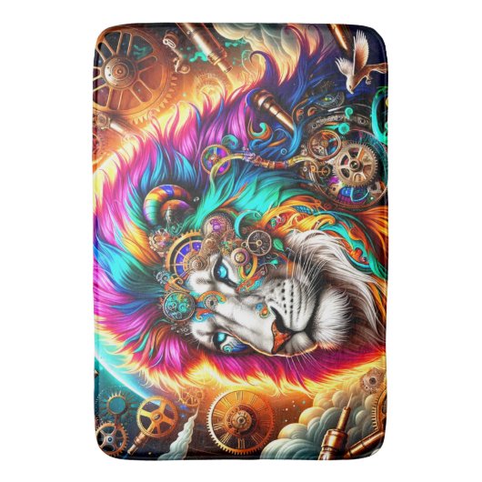 Artsy Lion Badmat (Voorkant Verticaal)