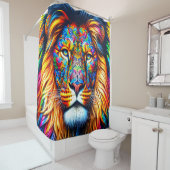 Artsy Lion Douchegordijn (In situ)