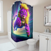 Artsy Lion Douchegordijn (In situ)