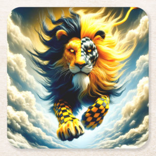 Artsy Lion Kartonnen Onderzetters