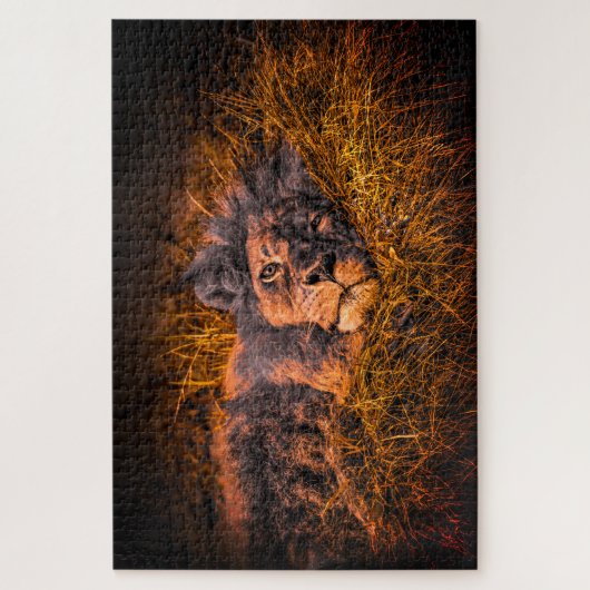 Artsy Lion Legpuzzel (Verticaal)