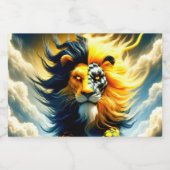 Artsy Lion Likeurfles Etiket (Enkel label)