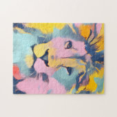 Artsy Lion Puzzel Legpuzzel (Horizontaal)