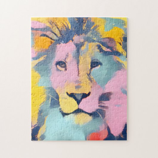 Artsy Lion Puzzel Legpuzzel (Verticaal)