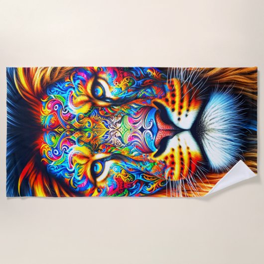 Artsy Lion Strandlaken (Voorkant)