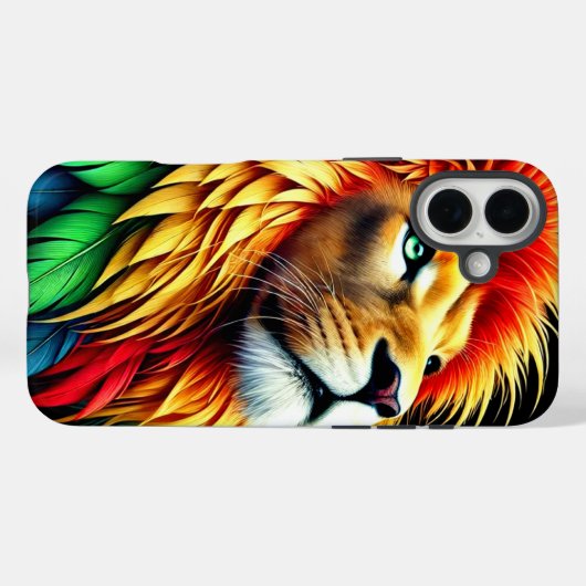 Artsy Lion telefoonhoesje Case-Mate iPhone Case (Achterkant (horizontaal))