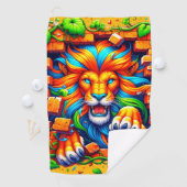 Artsy Lions Golfhanddoek (Insitu)