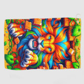 Artsy Lions Golfhanddoek (Horizontaal)