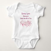 Artsy mama's kleine bundel van Joy personaliseer j Romper (Voorkant)
