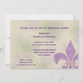 Artsy Mardi Gras Wedding Event New Orleans Invite Kaart (Achterkant)