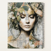 Artsy Meisje Botanische dame Planner (Achterkant)
