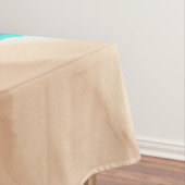 Artsy Modern Blue Blauwgroen Sandy Beach Waterverf Tafelkleed (Voorbeeld)