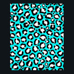 Artsy Modern Cyan Blue Leopard Animal Print<br><div class="desc">Kunstmatige, moderne, trendy en meisjes zwart-wit met de hand getekend proefblad voor dierlijke afdrukken op een cyaan blauwe achtergrond. ***BELANGRIJKE NOTA VAN HET ONTWERP: Voor om het even welk verzoek van het douaneontwerp zoals passende productverzoeken, kleurenveranderingen, plaatsingsveranderingen, of een ander veranderingsverzoek, te klikken gelieve op de "CONTACT"knoop of de ontwerper...</div>