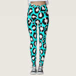 Artsy Modern Cyan Blue Leopard Animal Print Leggings<br><div class="desc">Kunstmatige, moderne, trendy en meisjes zwart-wit met de hand getekend proefblad voor dierlijke afdrukken op een cyaan blauwe achtergrond. ***BELANGRIJKE NOTA VAN HET ONTWERP: Voor om het even welk verzoek van het douaneontwerp zoals passende productverzoeken, kleurenveranderingen, plaatsingsveranderingen, of een ander veranderingsverzoek, te klikken gelieve op de "CONTACT"knoop of de ontwerper...</div>