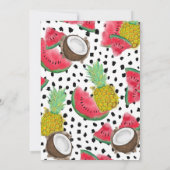 Artsy Modern Fruit Polka Dots Waterverf Verjaardag Kaart (Achterkant)