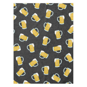 Artsy Modern Geel Zwart Waterverf Biersteins Tafelkleed