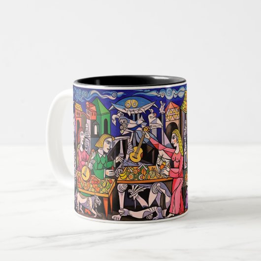 Artsy Mug Tweekleurige Koffiemok (Voorkant links)